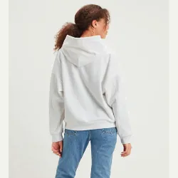 Sweat capuche femme Levis front logo Blanc - ZESHOES