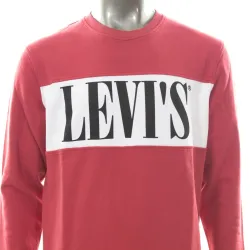 Sweat shirt homme Levis band front logo Rouge - ZESHOES
