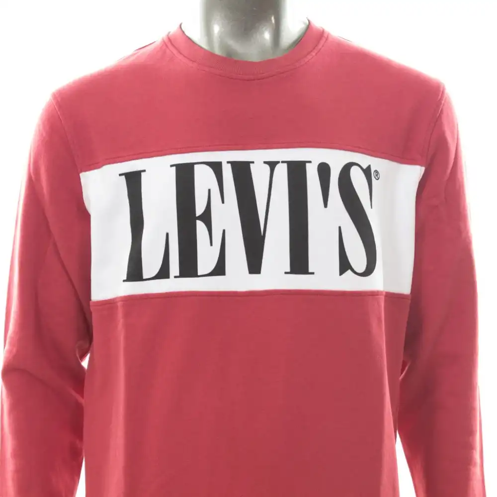 Sweat shirt homme Levis band front logo Rouge - ZESHOES