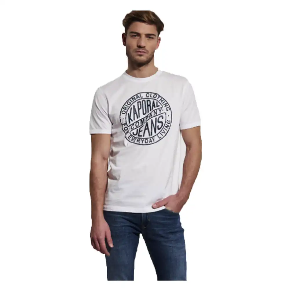 T shirt manche courte homme Kaporal tangi Blanc - ZESHOES