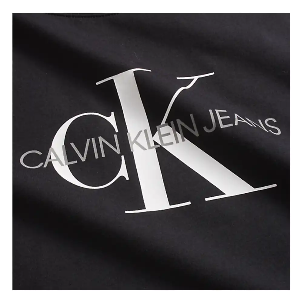 Tee shirt manche courte femme Calvin Klein w monogram modern straight Noir - ...