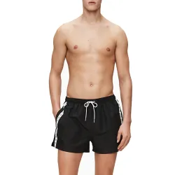 Short de bain homme Calvin Klein classic band Noir - ZESHOES