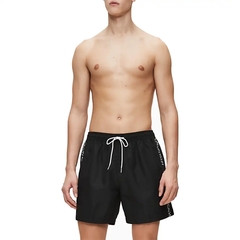 Short de bain homme Calvin Klein classic tape Noir - ZESHOES