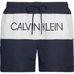 Short de bain homme Calvin Klein classic band Bleu - ZESHOES