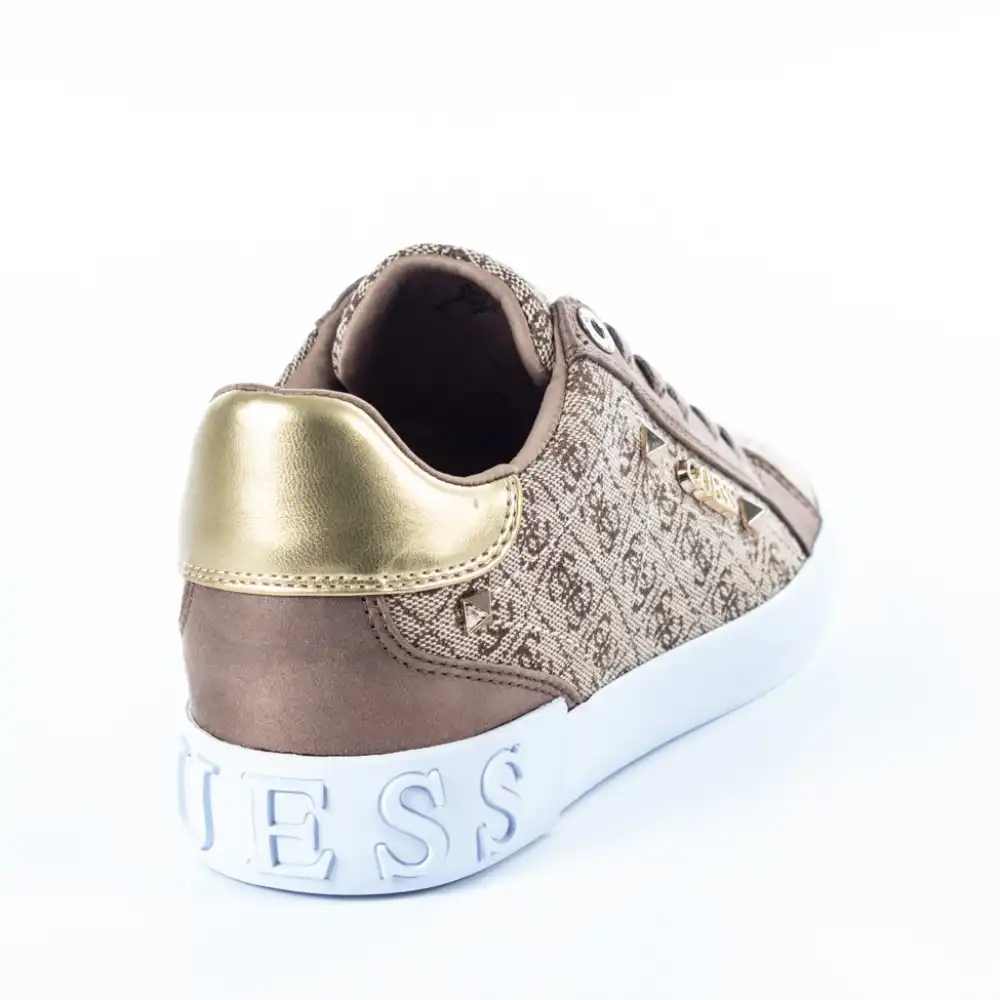 Basket de ville basse femme Guess streetwear Beige - ZESHOES