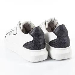 Basket basse homme Guess shine power Blanc - ZESHOES