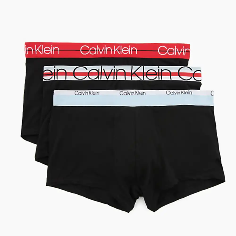 Boxer homme Calvin Klein regular front logo pack x3 Multicolor