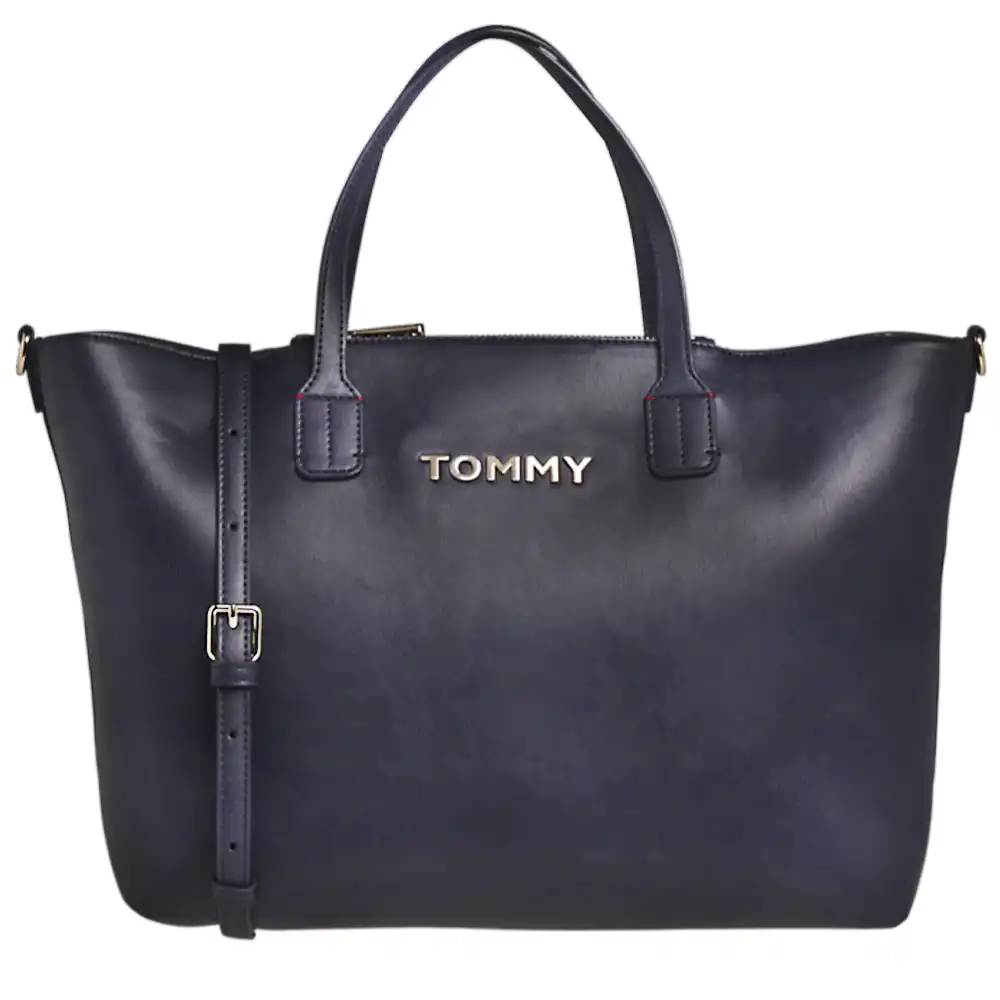 Sac a main femme Tommy Jeans iconic satchel Bleu