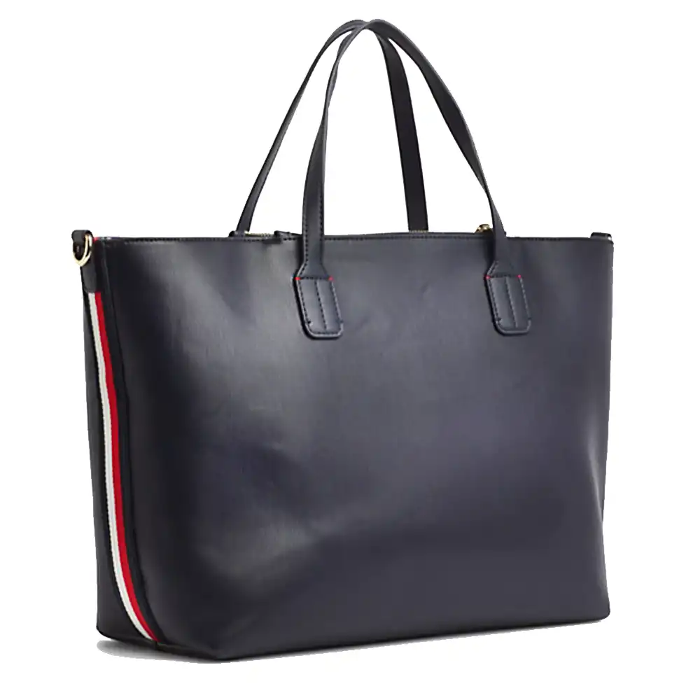 Sac a main femme Tommy Jeans iconic satchel Bleu
