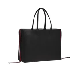 Sac à main noir Tommy Jeans ICONIC TOMMY TOTE SOLID