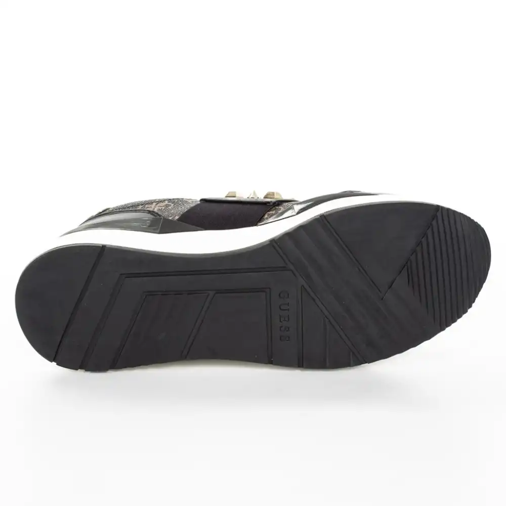 Basket Guess noire et dorée Zeshoes.com bon plan réduction