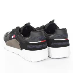 Basket basse homme Tommy Jeans retro mesh Bleu - ZESHOES