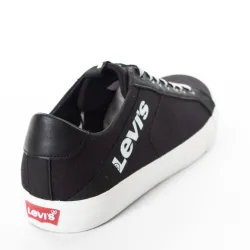 Basket pour homme Levi's Woodward L Regular Black type tennis