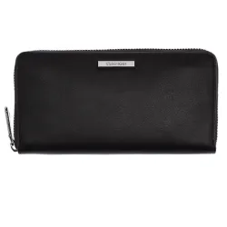Portefeuille femme Calvin Klein extended lrg ziparound Noir - ZESHOES