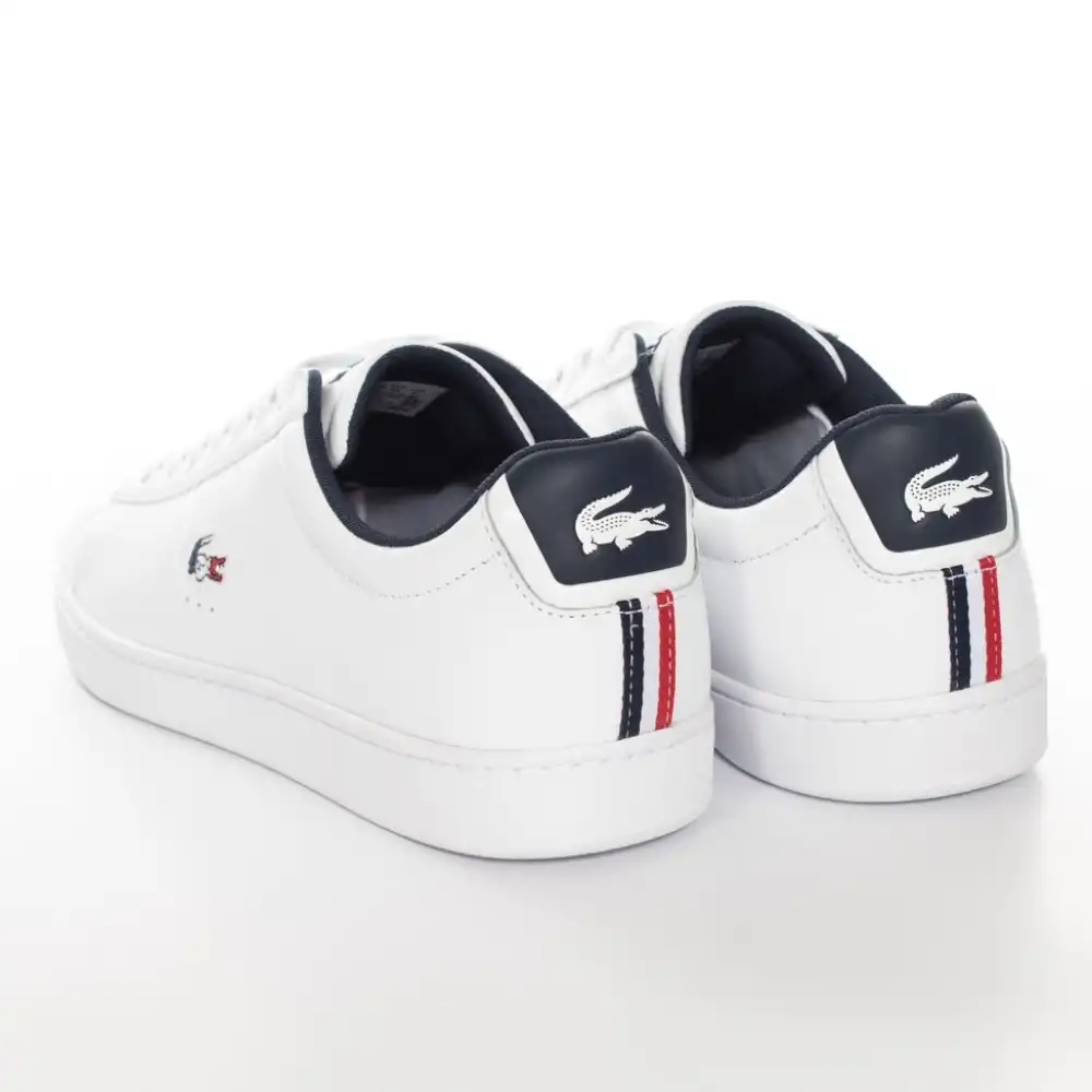 Basket basse homme Lacoste carnaby evo tri1 Blanc