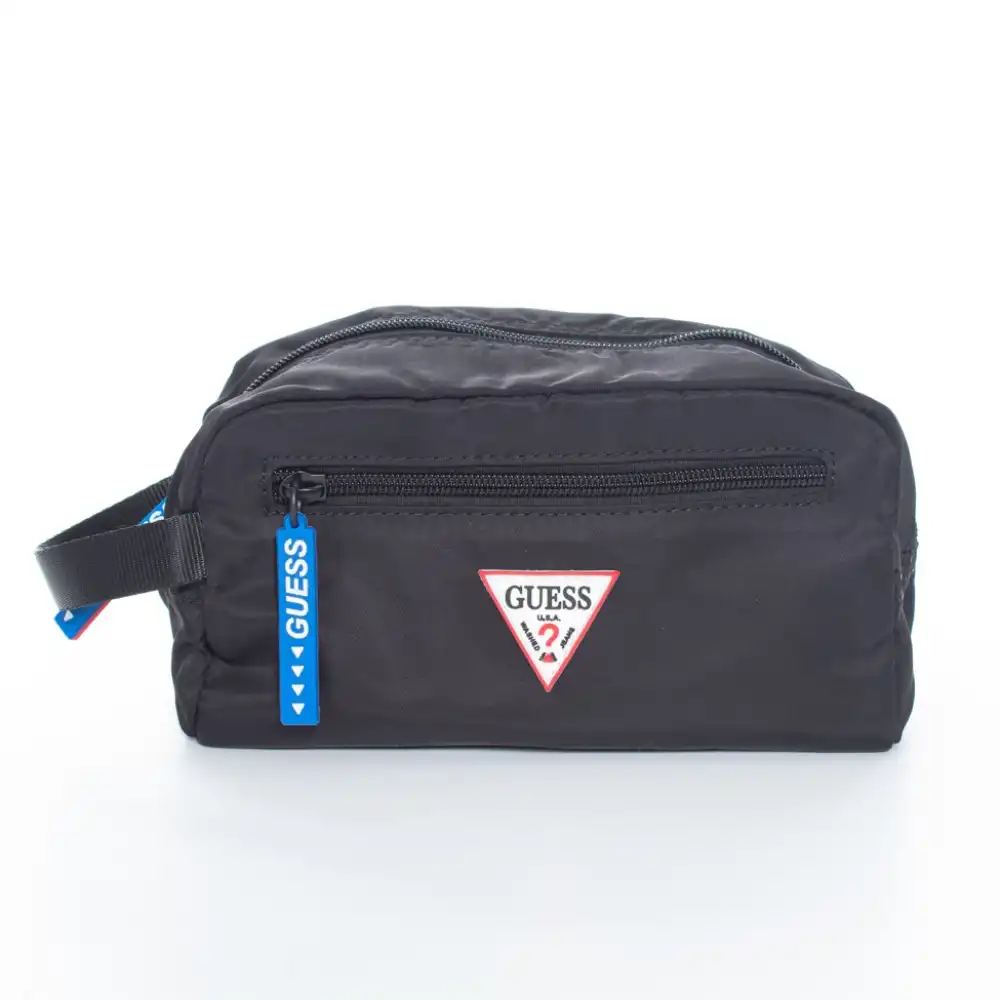 sacoche-trousse de toilette-homme-guess-noir- sacoche-trousse de toilette-homme-guess-noir-