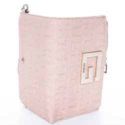 portefeuille de marque Guess simili cuir rose zeshoes en soldes promotions