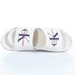 Claquette homme Calvin Klein slides classic Blanc