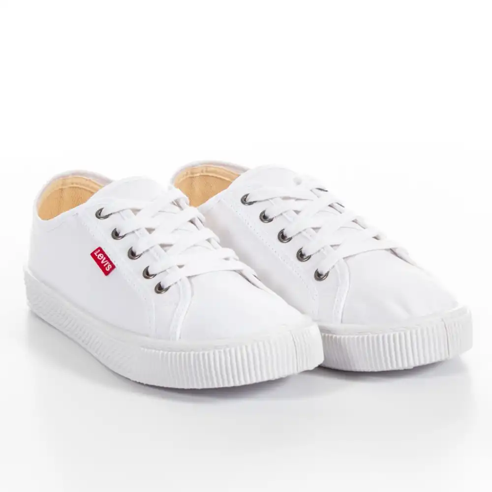 Basket de ville basse femme Levis malibu beach brilliant Blanc - ZESHOES