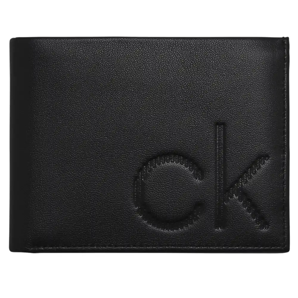 Portefeuille homme Calvin Klein leather billfold Noir