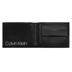 Portefeuille homme Calvin Klein leather billfold Noir