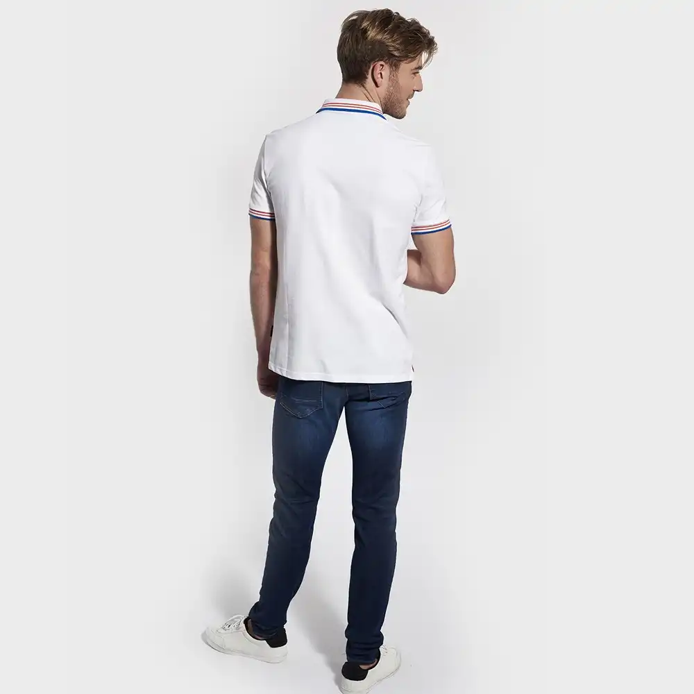 Polo manche longue Kaporal nayoc Blanc - ZESHOES