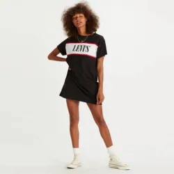 Robe Lévis femme noir avec logo