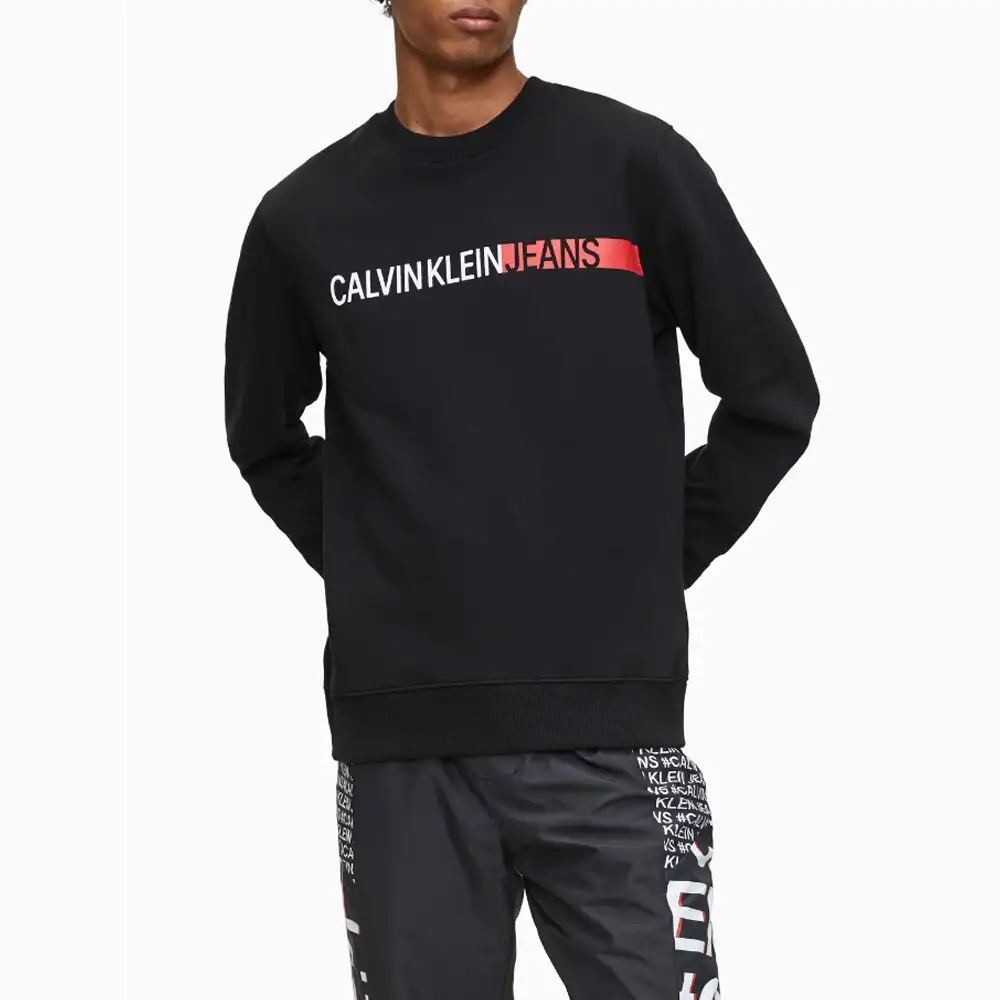 sweat calvin klein homme noir et rouge