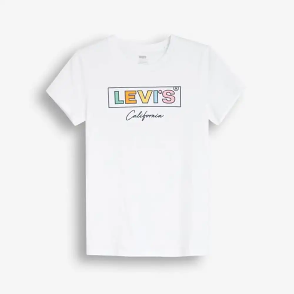 Tee shirt manche courte femme Levis perfect graphic Blanc - ZESHOES