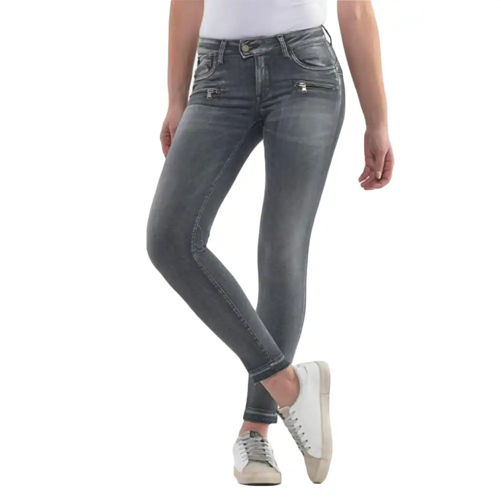 pulp slim 7/8ème calao gris Le Temps Des Cerises - 3