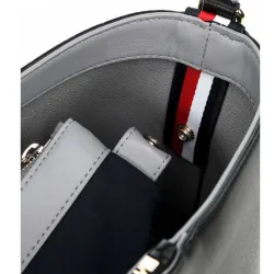 Sac a main femme Tommy Jeans iconic satchel solid Noir