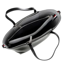 Sac a main femme Tommy Jeans iconic satchel solid Noir