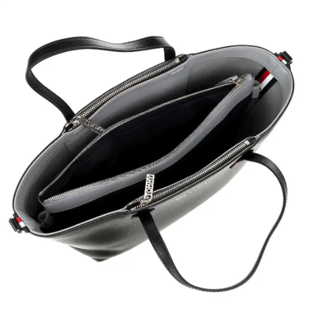 Sac a main femme Tommy Jeans iconic satchel solid Noir