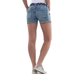 Short femme Le Temps Des Cerises bloom délavé Bleu - ZESHOES