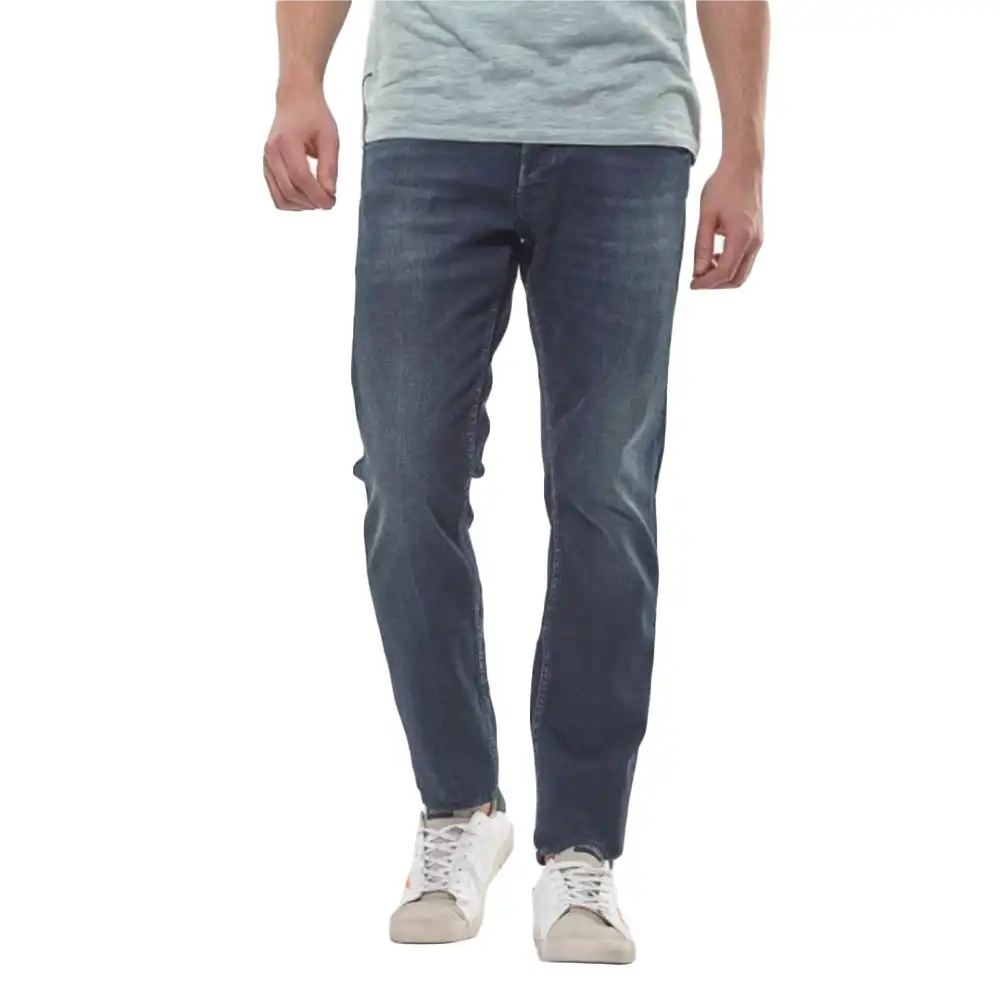 Jeans homme Le Temps Des Cerises 700/11 basic foncé Bleu - ZESHOES