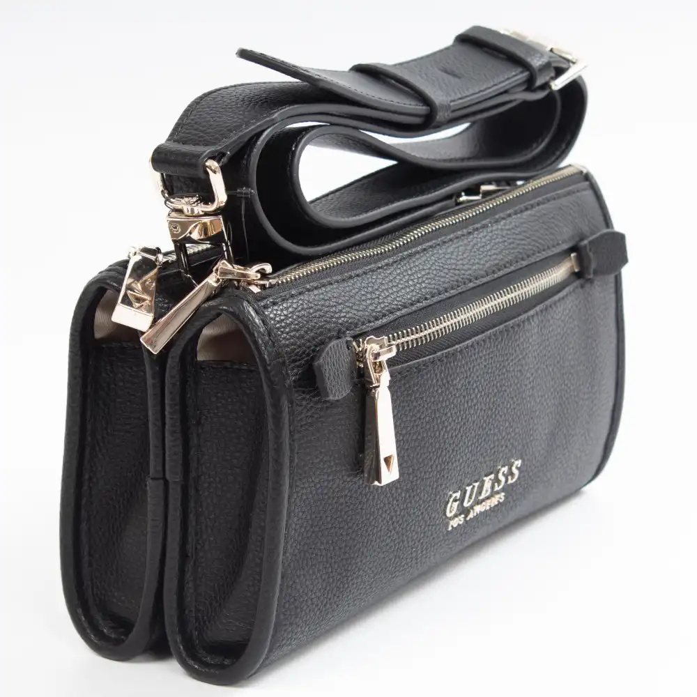 Sac a main femme Guess lias grainé Noir