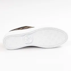 Basket basse femme Guess authentic Marron - ZESHOES