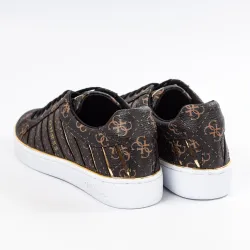 Basket basse femme Guess authentic Marron - ZESHOES