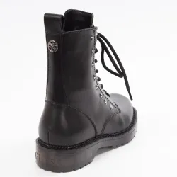 Basket montante femme Guess ranger tavora cuir veritable Noir - ZESHOES