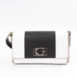Sac a main femme Guess block Blanc - ZESHOES
