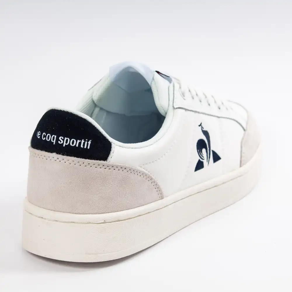 Basket basse homme Le Coq Sportif court net Blanc - ZESHOES