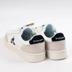 Basket basse homme Le Coq Sportif court net Blanc - ZESHOES