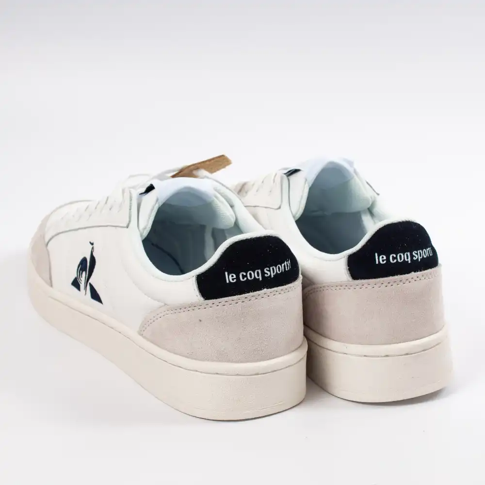 Basket basse homme Le Coq Sportif court net Blanc - ZESHOES