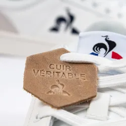 Basket basse homme Le Coq Sportif court net Blanc - ZESHOES