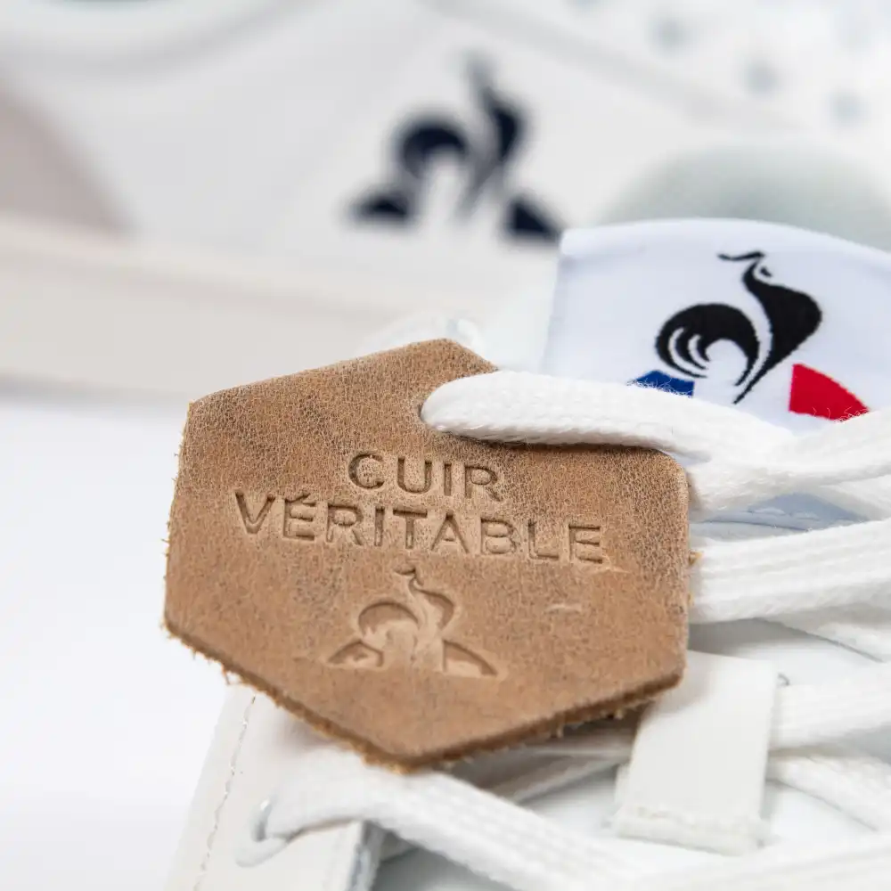 Basket basse homme Le Coq Sportif court net Blanc - ZESHOES