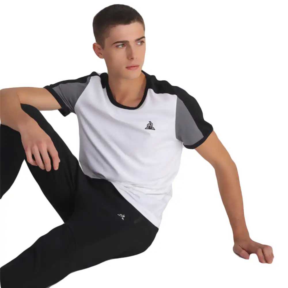 T shirt manche courte homme Le Coq Sportif lcs tech Blanc - ZESHOES