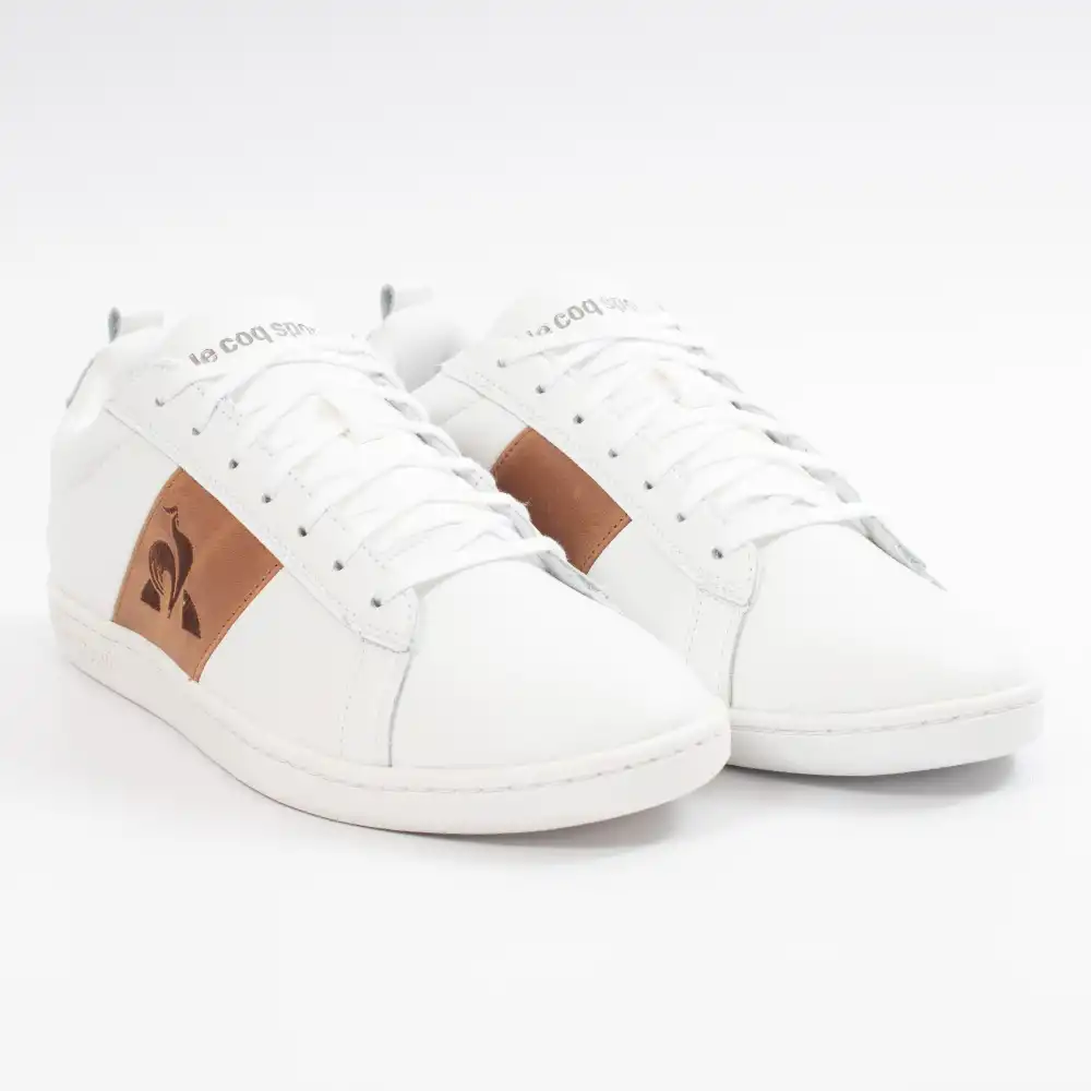 Basket de ville basse homme Le Coq Sportif courtclassic w&b Blanc - ZESHOES