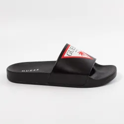 Claquette homme Guess slide Noir - ZESHOES