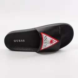 Claquette homme Guess slide Noir - ZESHOES
