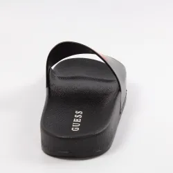 Claquette homme Guess slide Noir - ZESHOES